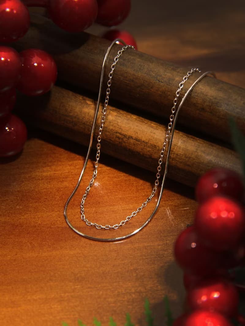 簡約雙層疊鏈 | 暑假禮物 生日禮物