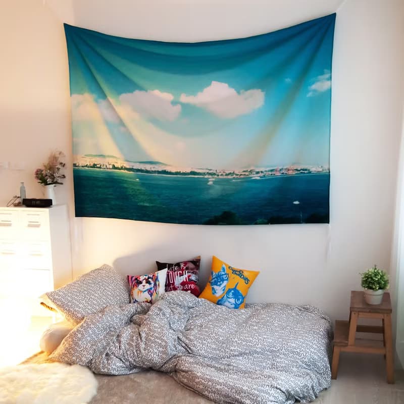 路途上-壁幔Wall Tapestry-室內設計擺設 牆面裝飾掛布畢業禮物