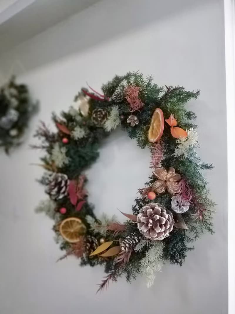 聖誕花禮-橙心-永生聖誕花圈 聖誕禮物