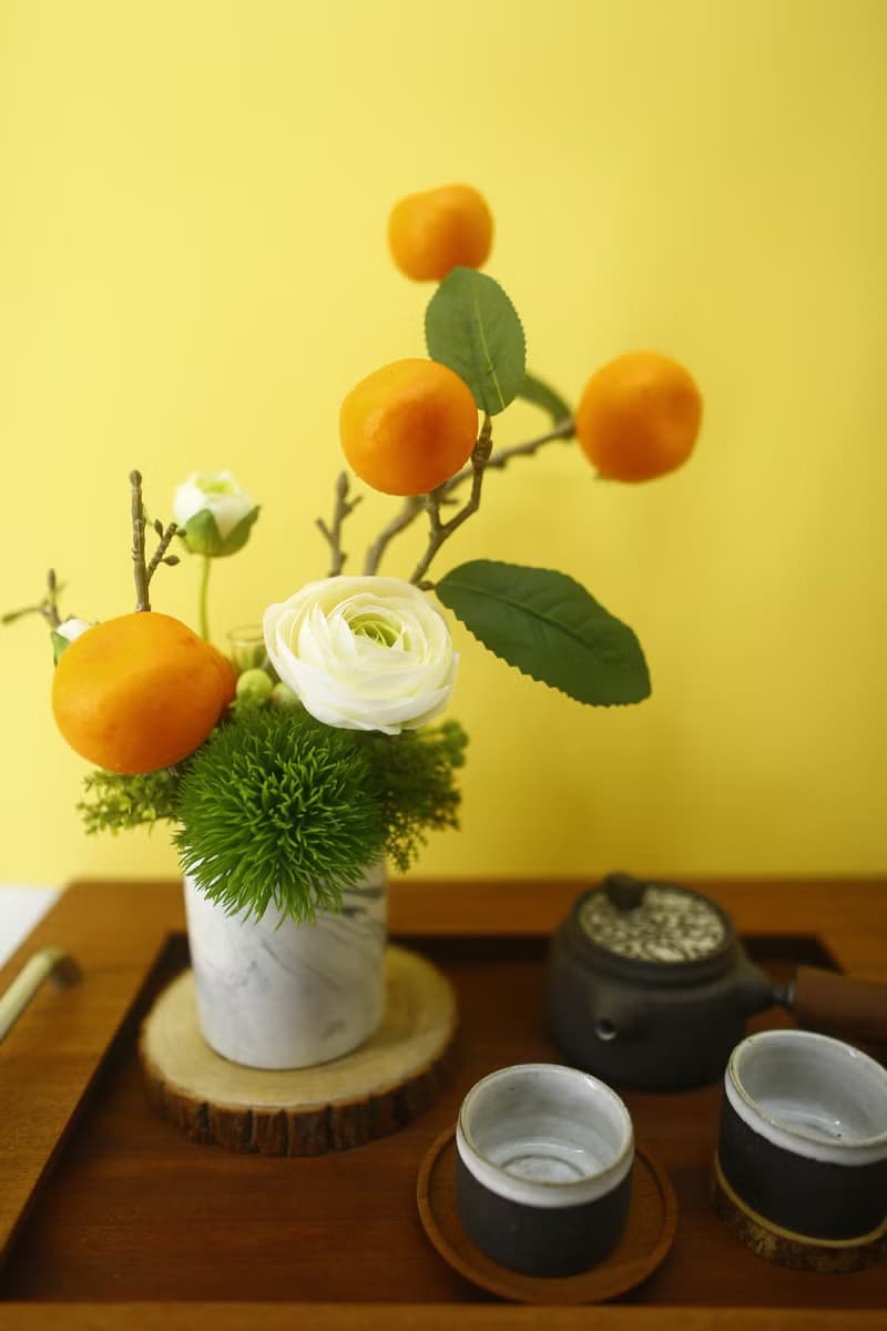 大吉大利高擬真橘子樹陸蓮香氛花禮/入厝禮/開幕/喬遷/送禮/植栽