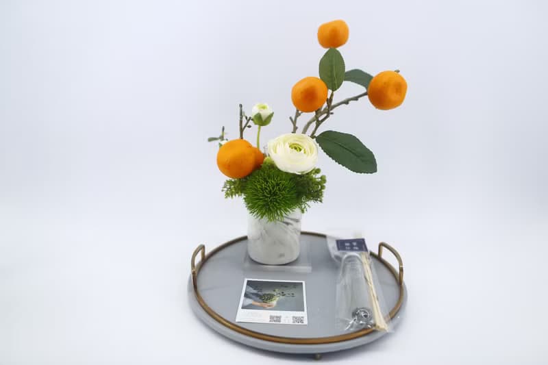 大吉大利高擬真橘子樹陸蓮香氛花禮/入厝禮/開幕/喬遷/送禮/植栽