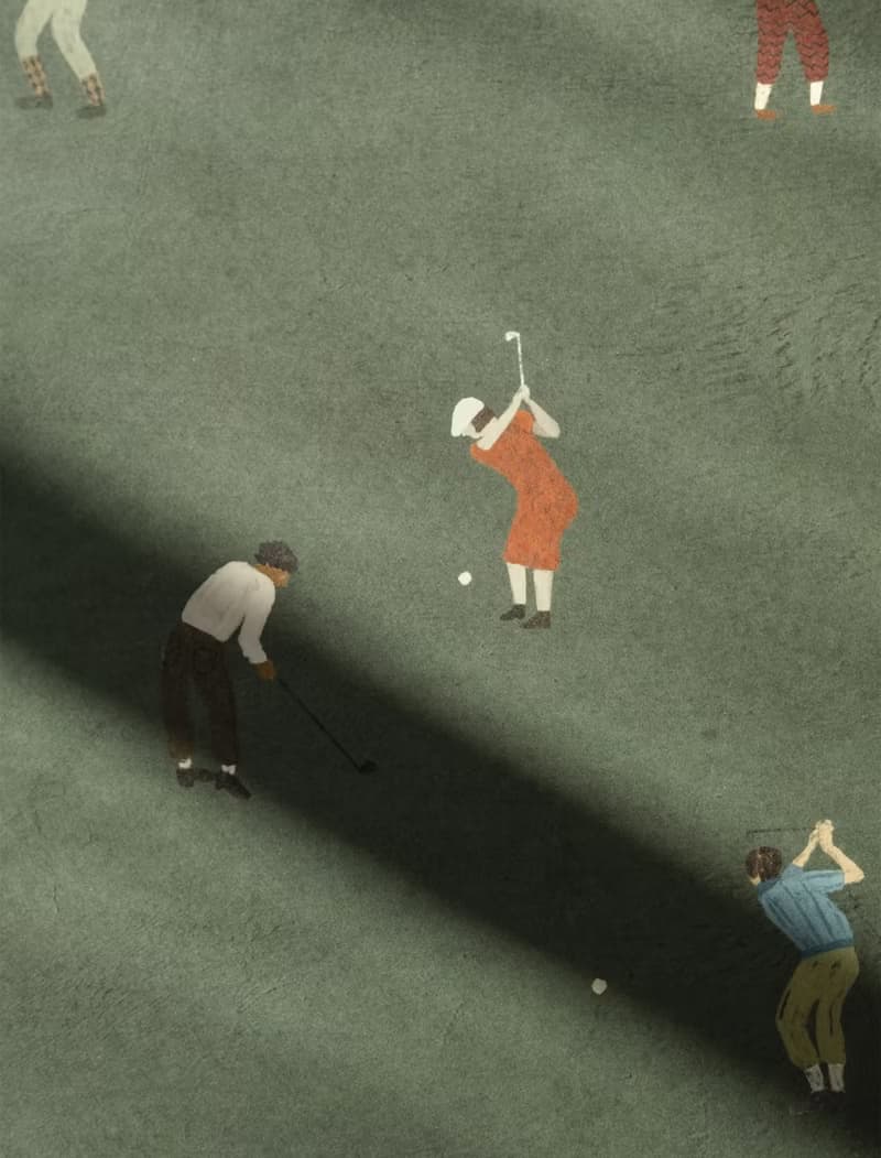 Elisabeth Dunker -瑞典藝術家設計海報 GOLFERS POSTER (50X40cm