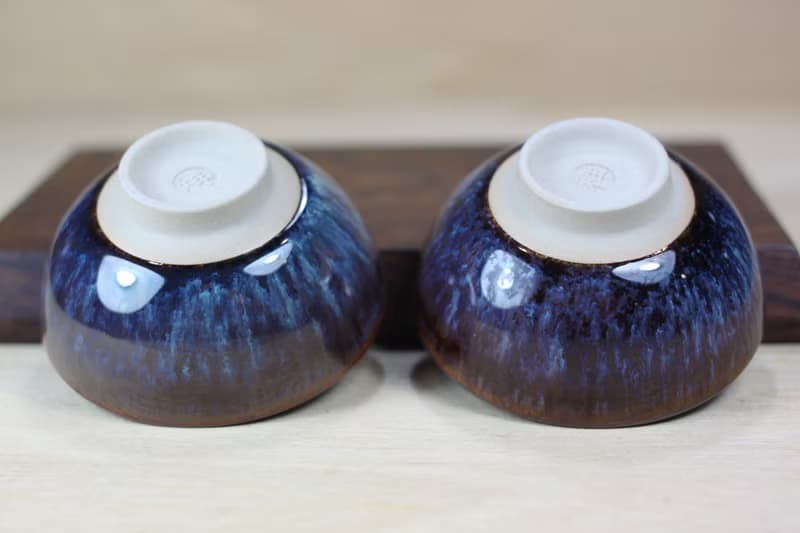 【送禮好物】60ml 紫戀 天目釉 圓滿對杯 鶯歌名家葉敏祥作品