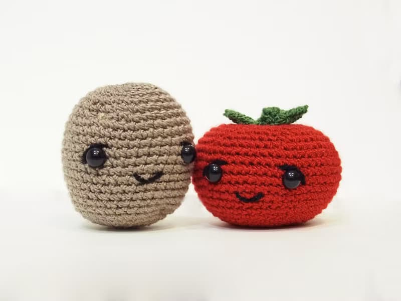Couple plush Tomato and Potato