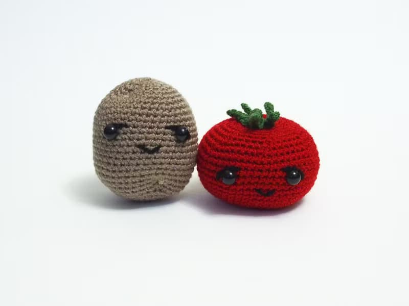 Couple plush Tomato and Potato