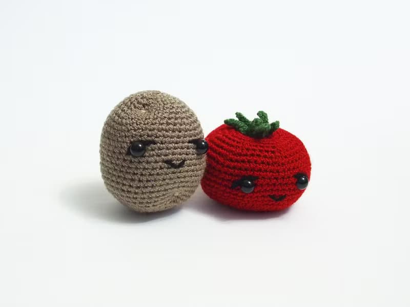 Couple plush Tomato and Potato