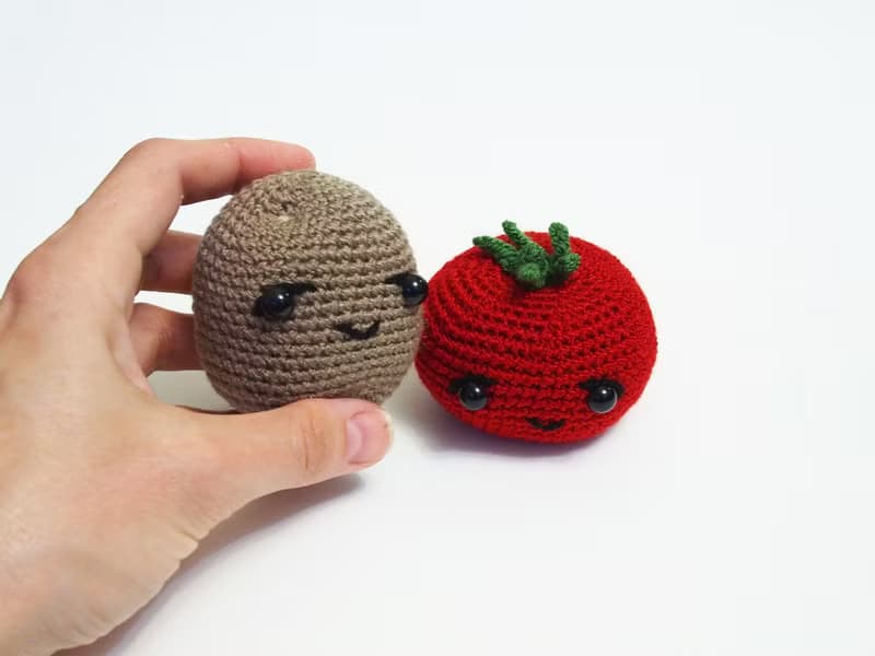 Couple plush Tomato and Potato
