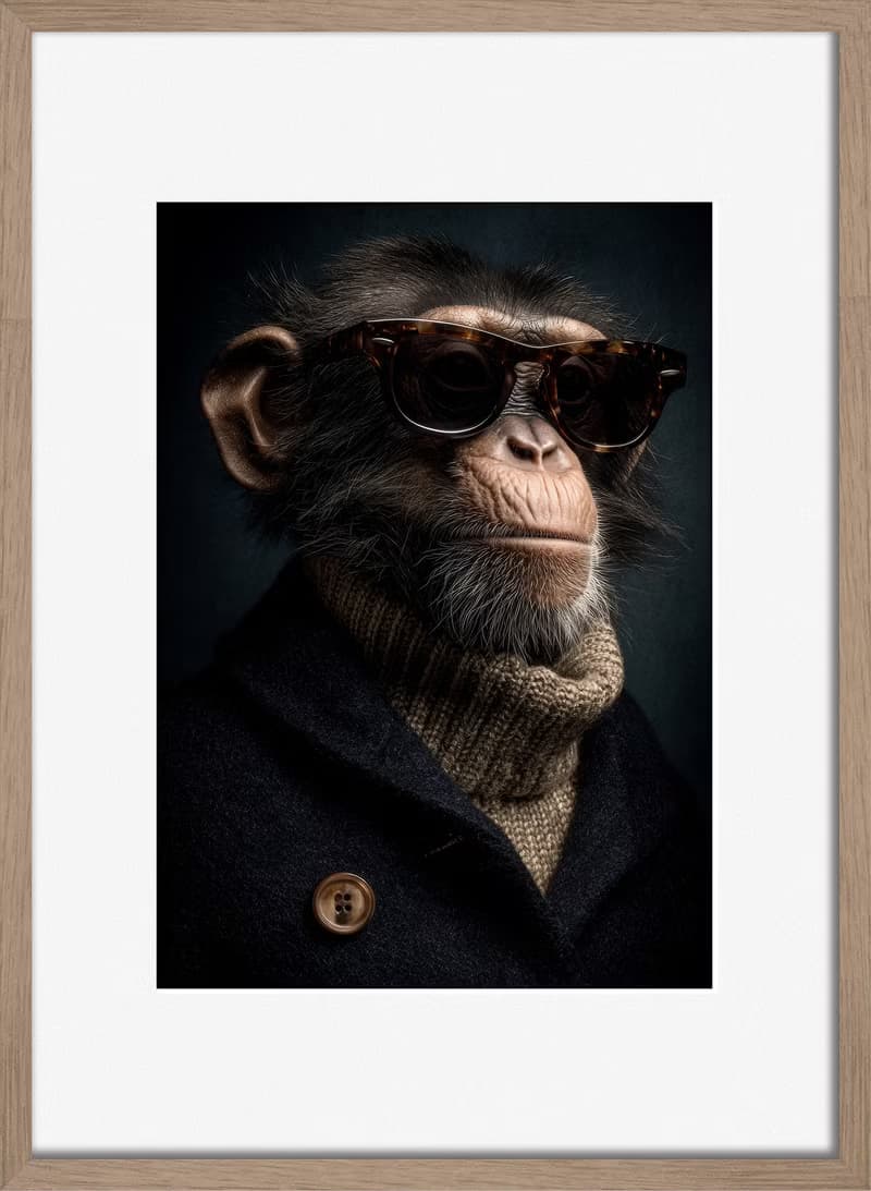 裝飾畫-附畫框 | 黑猩猩| 掛畫| 入厝禮| 商店布置| 海報