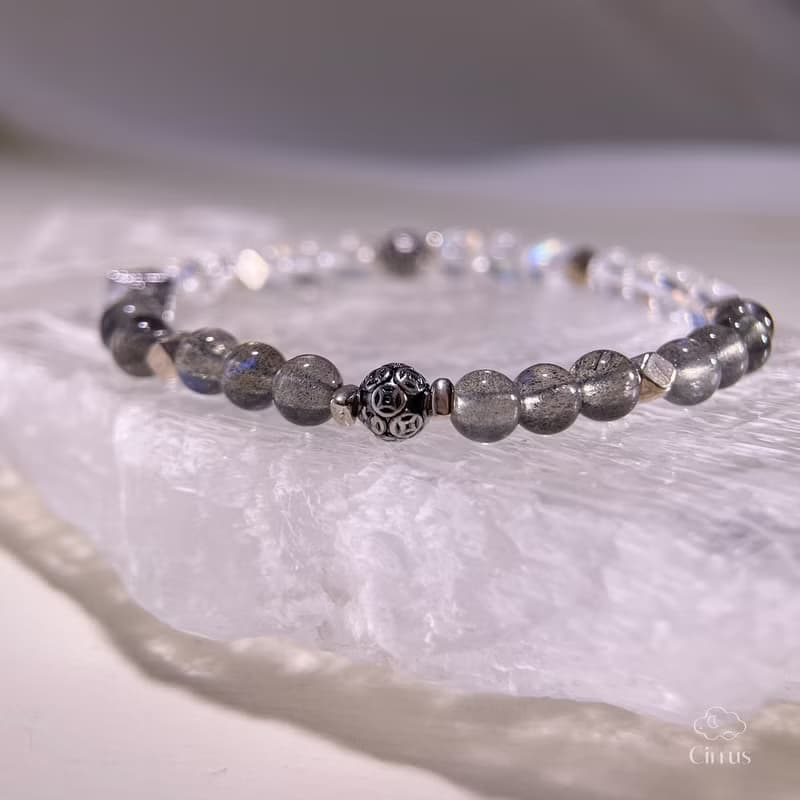 定位座標|馬島月光|天鐵|足銀配件|S925純銀配件|水晶手鍊|A46