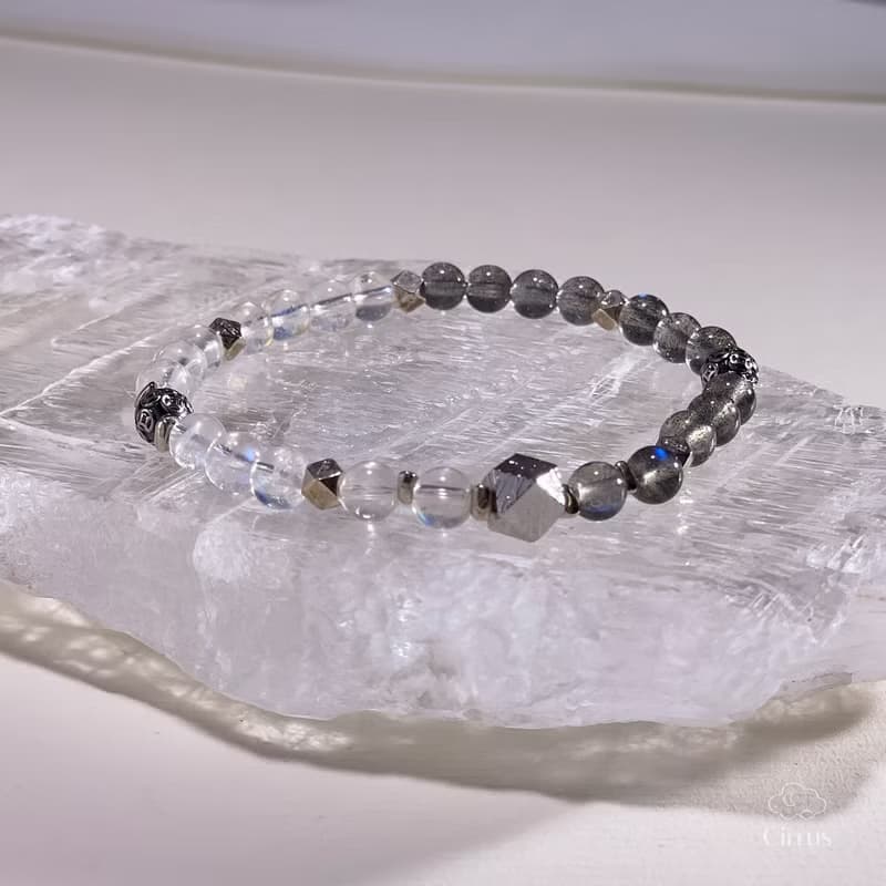 定位座標|馬島月光|天鐵|足銀配件|S925純銀配件|水晶手鍊|A46