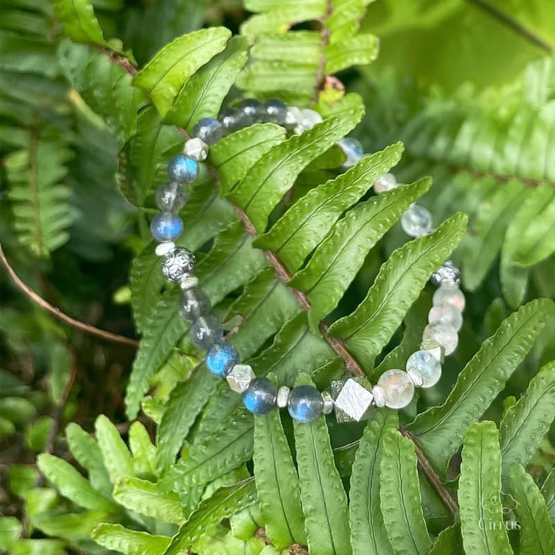 定位座標|馬島月光|天鐵|足銀配件|S925純銀配件|水晶手鍊|A46