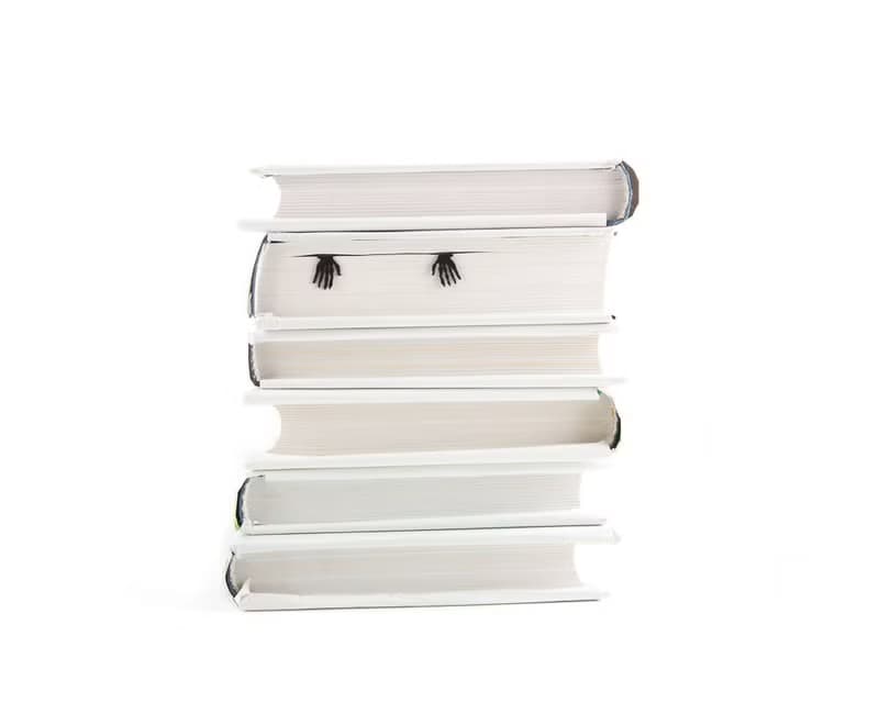 Horror Bookmark Skeleton in My Book. Small Bookish Gift for Horror Lovers.