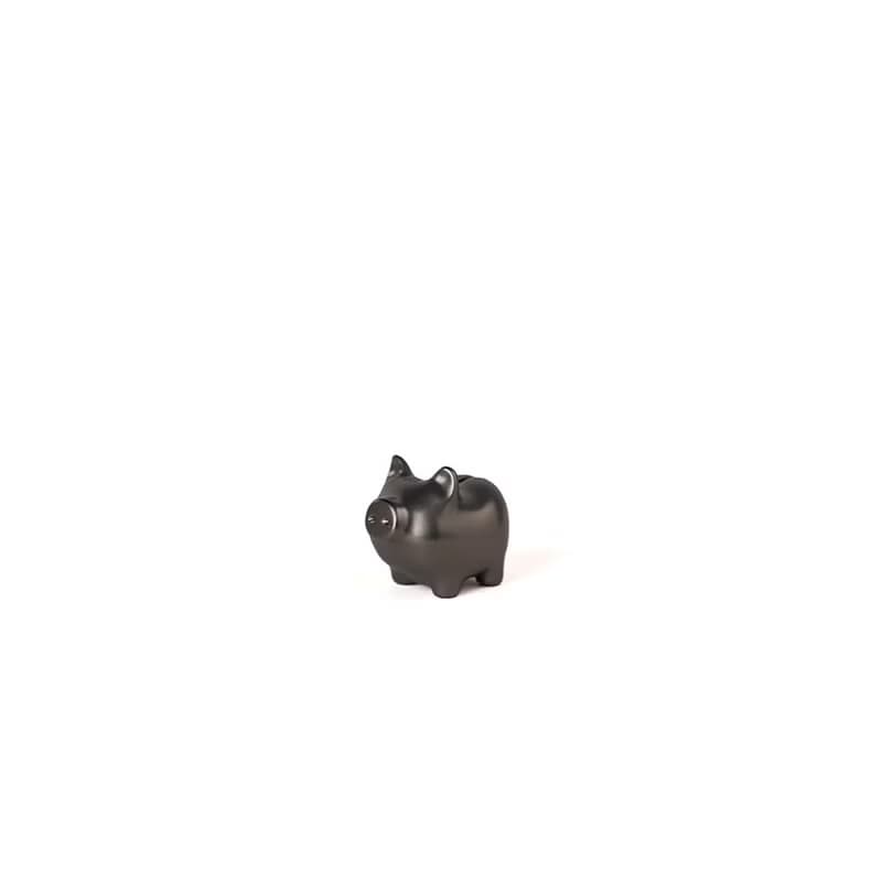 GOLDENPIG | 招財金豬 叄 霧鎳黑