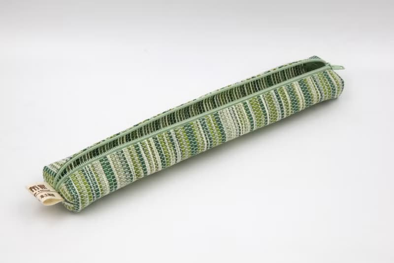 【紙布家】紙線編織 小餐具袋 波紋綠