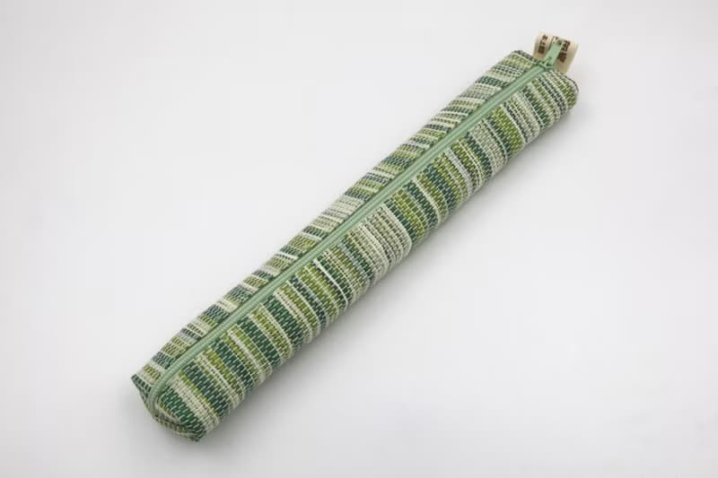 【紙布家】紙線編織 小餐具袋 波紋綠