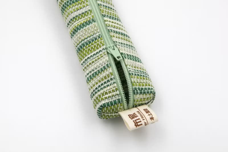 【紙布家】紙線編織 小餐具袋 波紋綠