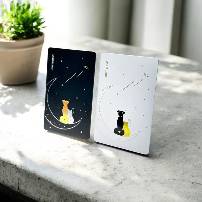 汪星 X 喵語 - 雙卡組 - SpiderCard 數位名片NFC卡