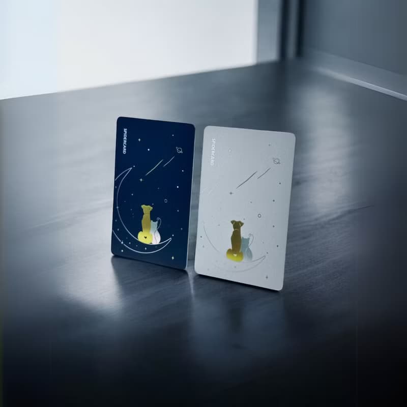汪星 X 喵語 - 雙卡組 - SpiderCard 數位名片NFC卡