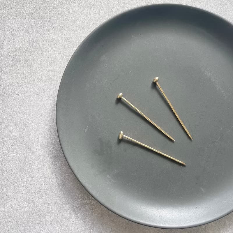 【5pieces set】真鍮ビーズの爪楊枝