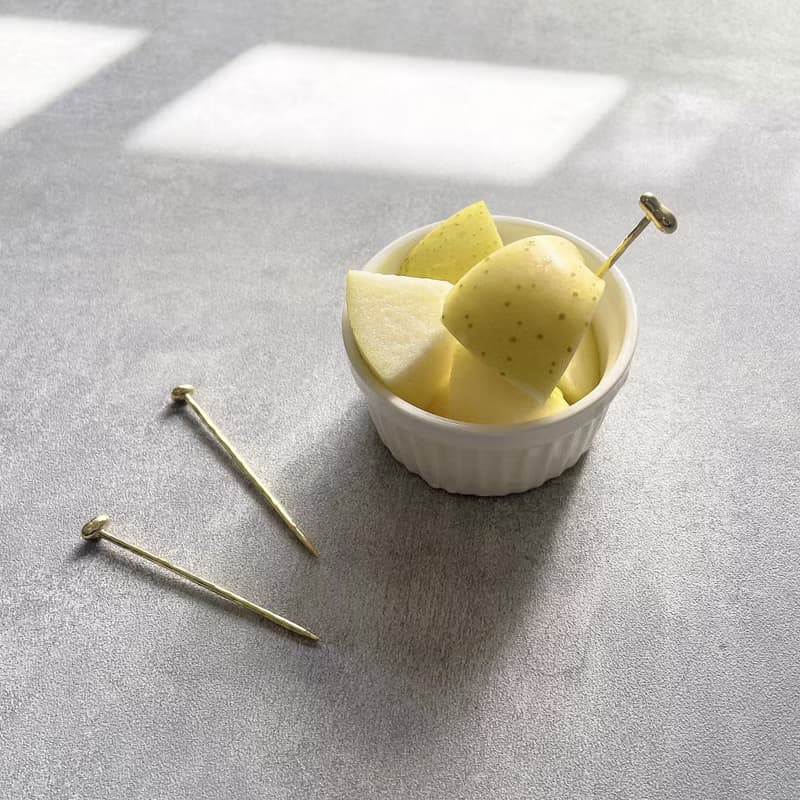 【5pieces set】真鍮ビーズの爪楊枝