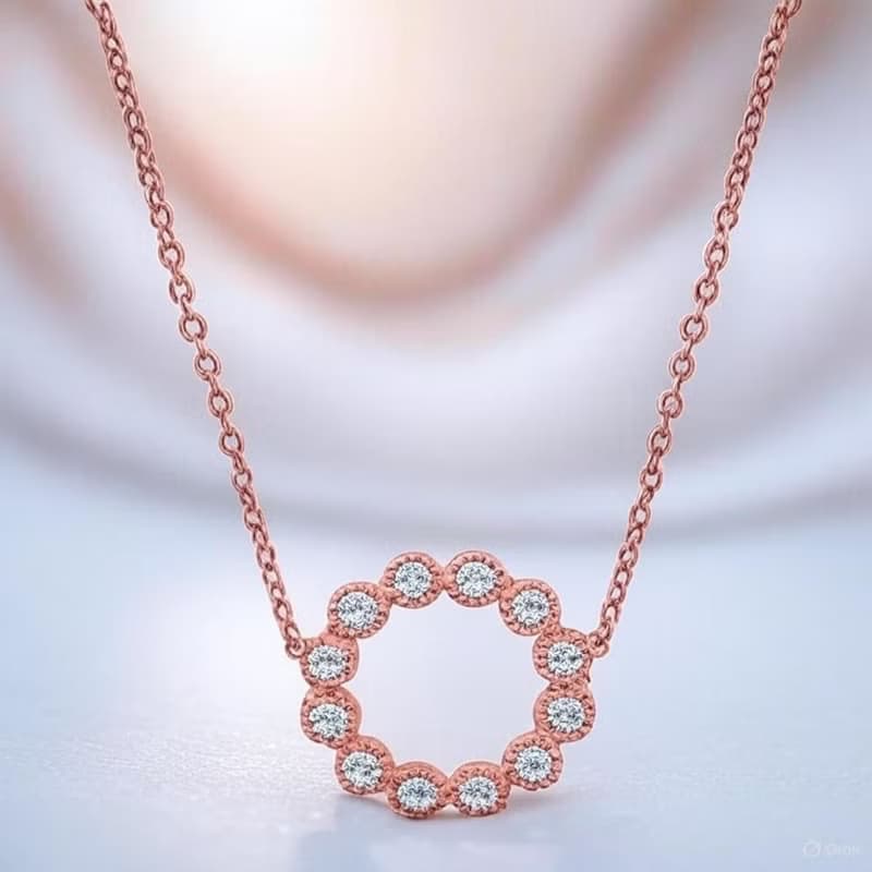 【美鑽銀飾】 鋯石925純銀玫瑰金手鍊 | 生日 紀念日 心意首選