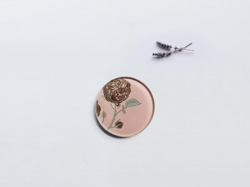 少量釋出法國新銳設計【手工工藝貼箔技法】綻放杯墊燭盤 花苞款