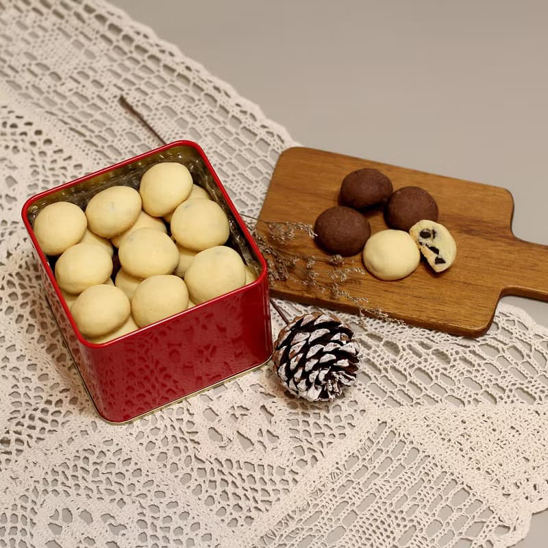 【低糖現做】巧克力豆雪球 經典原味/法芙娜可可