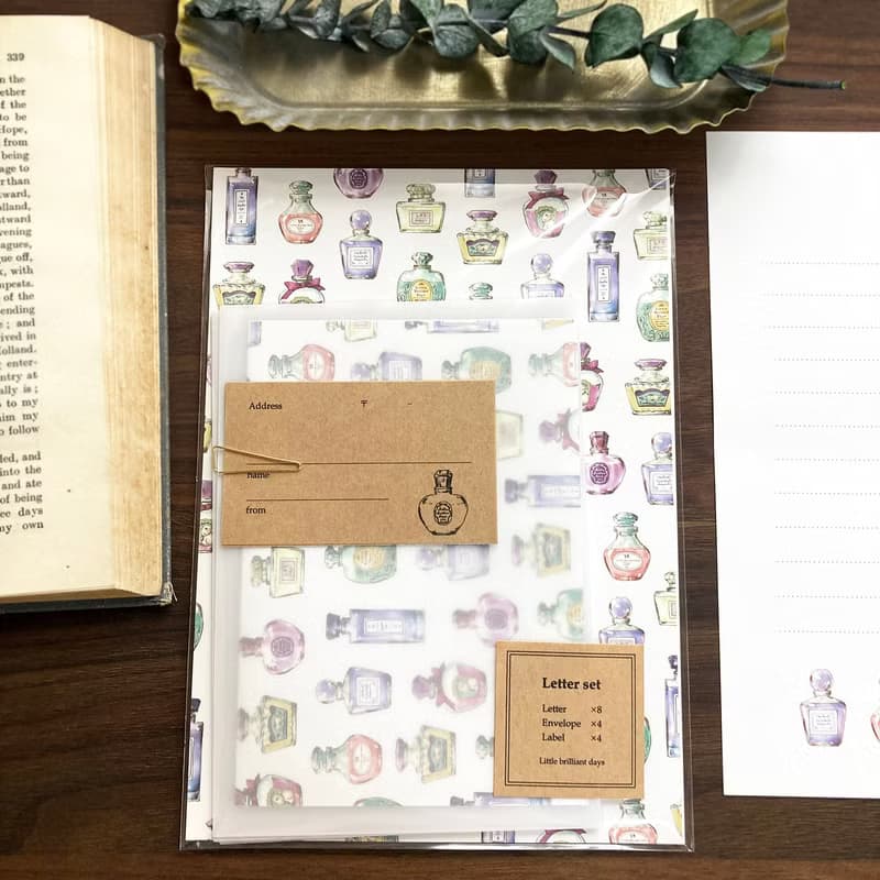Letterset Perfume bottles　 香水瓶レターセット