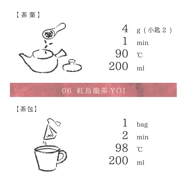 日本茶 06 紅烏龍茶 YOI / 標準尺寸茶葉 20g