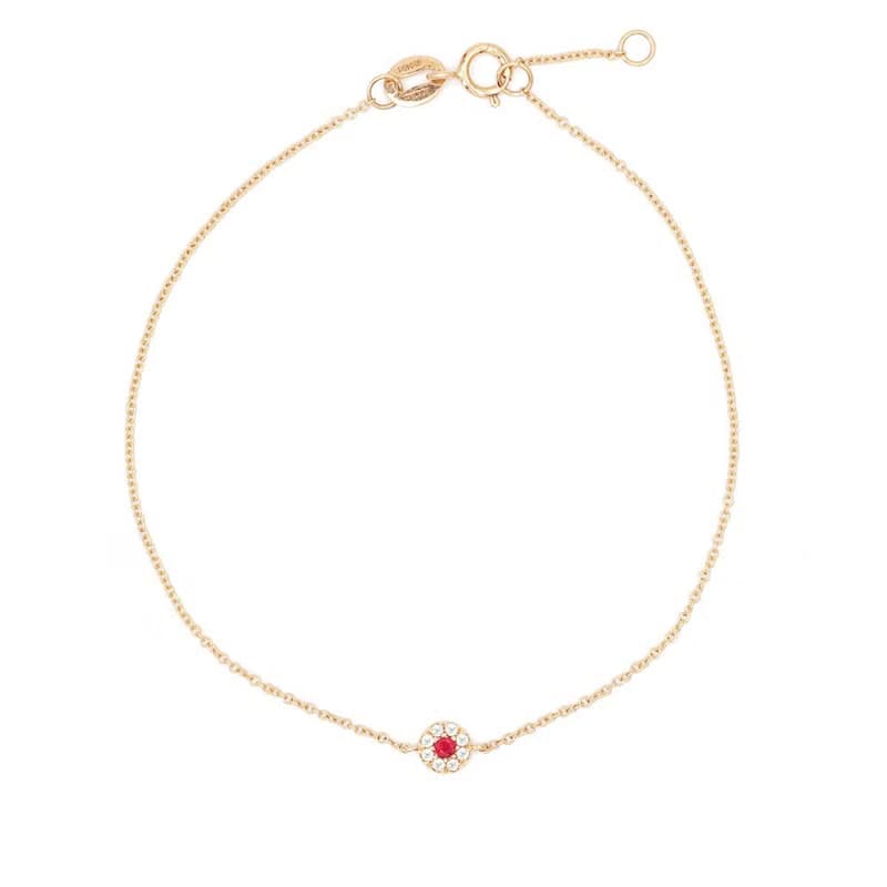 Visel 18K金紅寶石圍鑽手鍊