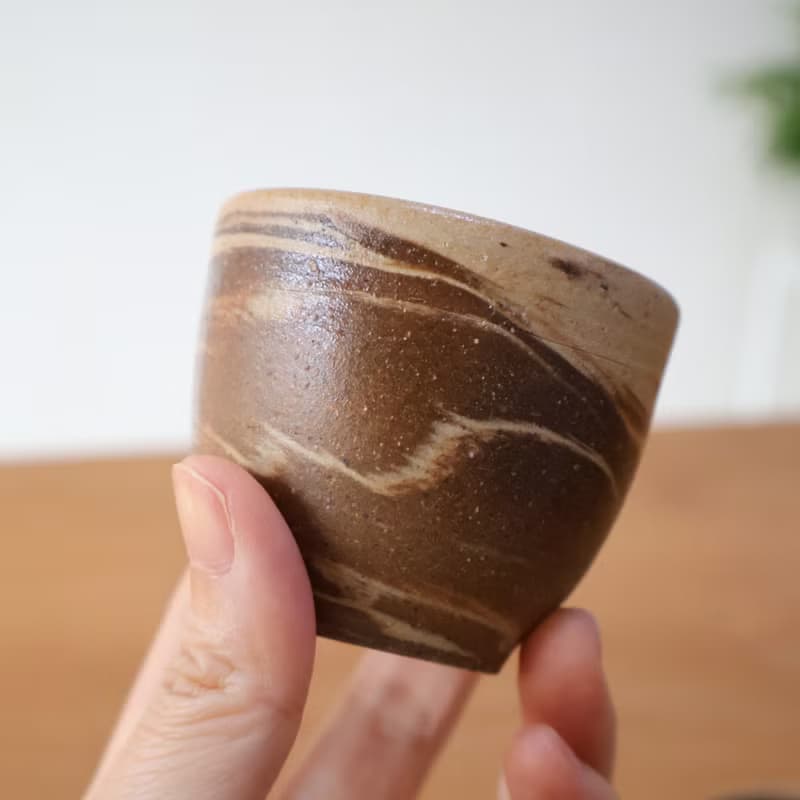 耳朵餅乾 手工陶茶杯