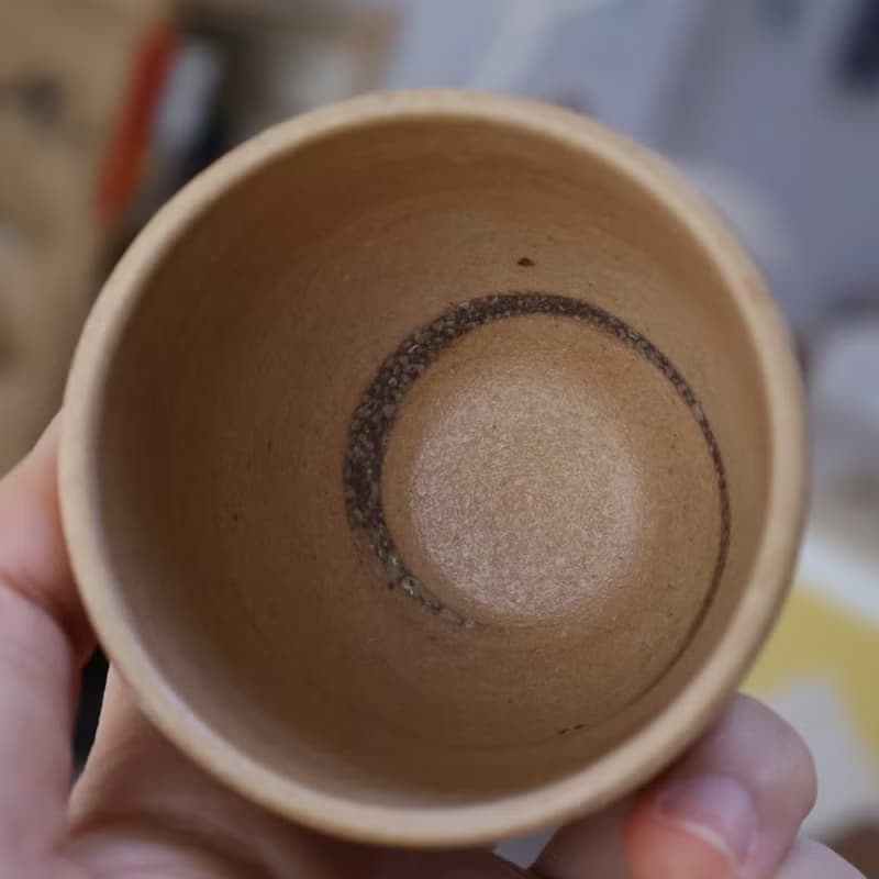 耳朵餅乾 手工陶茶杯