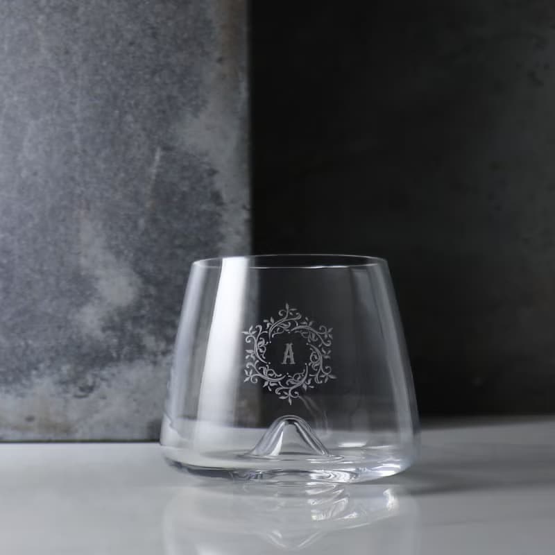 300cc【Normann Copenhagen】歐式雕花婚宴花飾圖騰字母威士忌杯