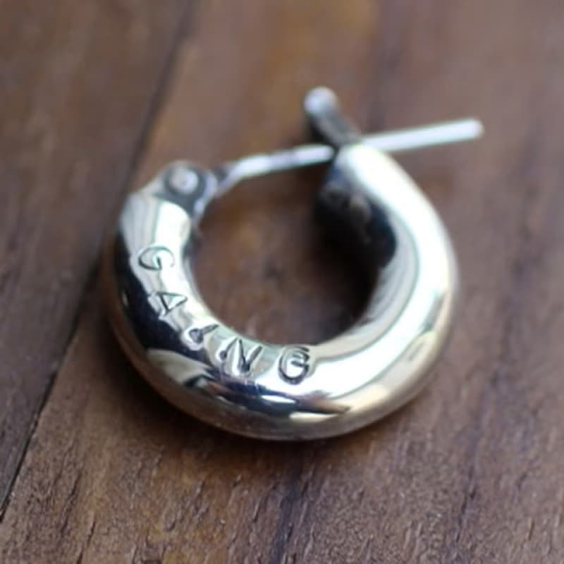 silver925 ピアス -Portion Pierce- (1P)　イヤリング　スターリングシルバー　フープピアス　日本