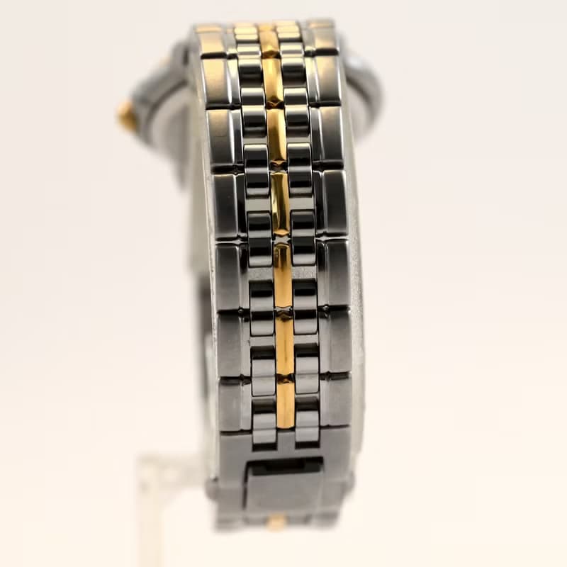 CITIZEN EXCEED EURO レディース腕時計 高精度クォーツ シルバー文字盤 3330-C80487 コンビカラーベルト 手錶