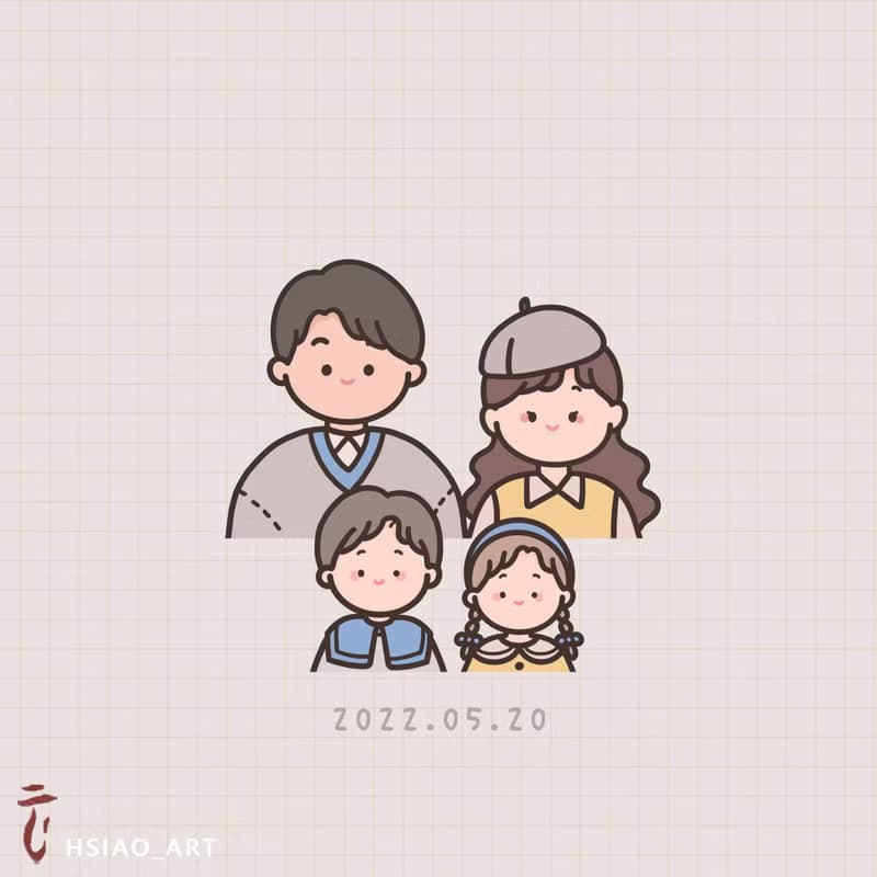 【電繪- Q版可愛/半身】似顏繪 電子檔/桌布