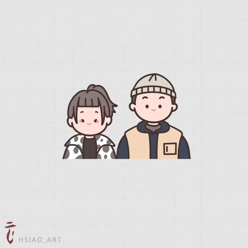 【電繪- Q版可愛/半身】似顏繪 電子檔/桌布