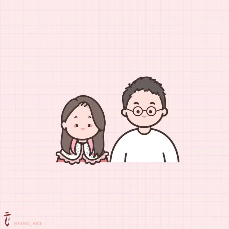 【電繪- Q版可愛/半身】似顏繪 電子檔/桌布