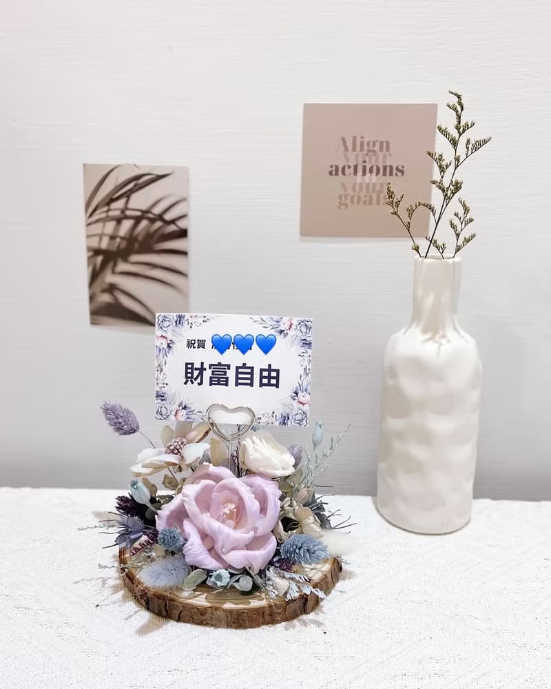 預購。祝賀送禮。永生花小清新款祝賀花禮