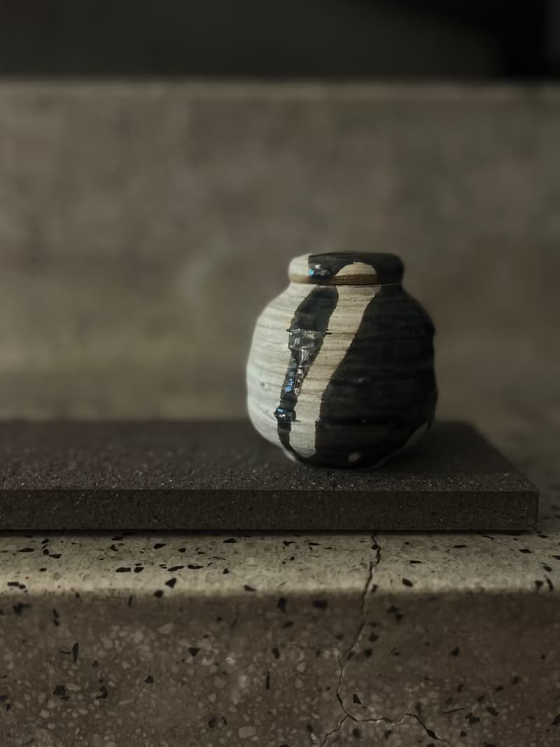 墨藍 茶席 茶倉 茶罐 2 | 陶器皿