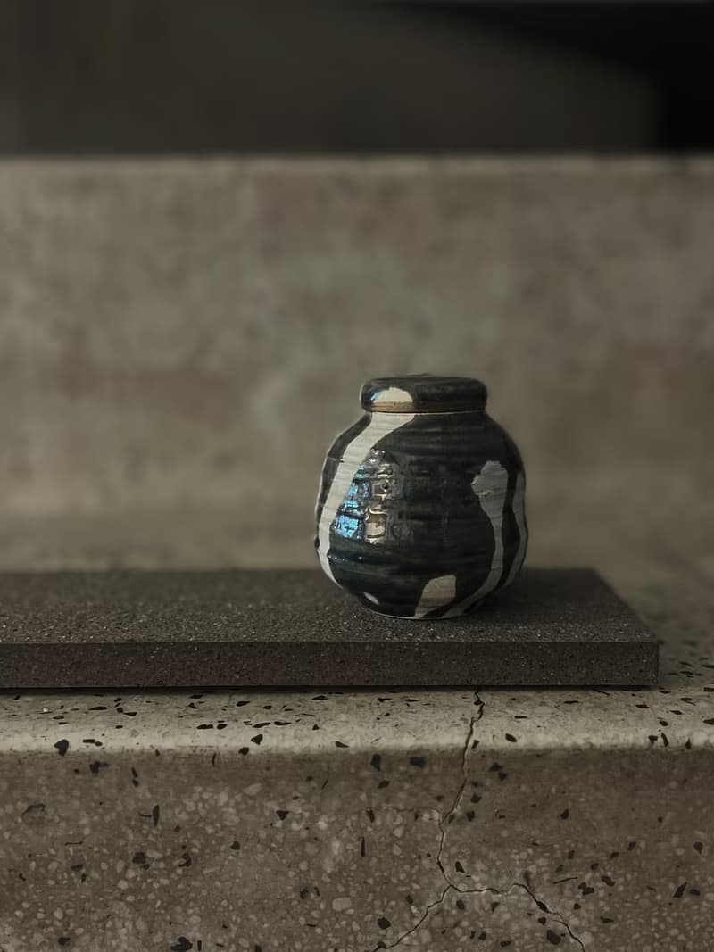 墨藍 茶席 茶倉 茶罐 2 | 陶器皿
