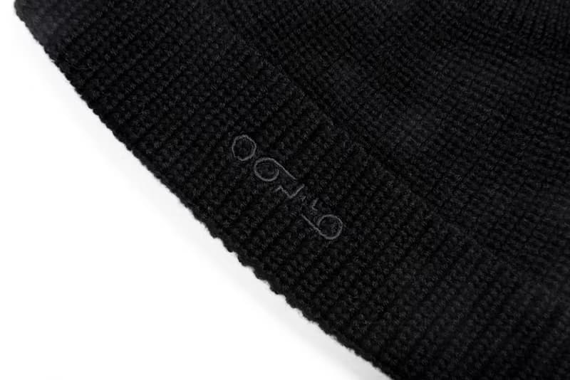 oqLiq - 刺繡LOGO水兵短毛帽 (黑色) 畢業、老師禮物