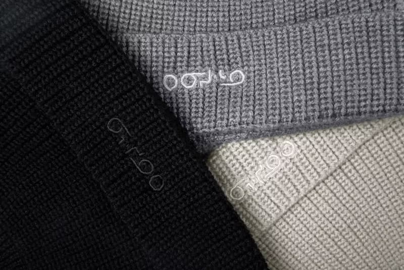 oqLiq - 刺繡LOGO水兵短毛帽 (黑色) 畢業、老師禮物