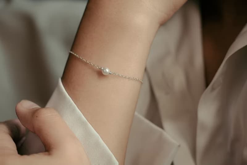 SV925/14KGF 正圓強光 小珍珠手鍊/腳鍊 Swarovski