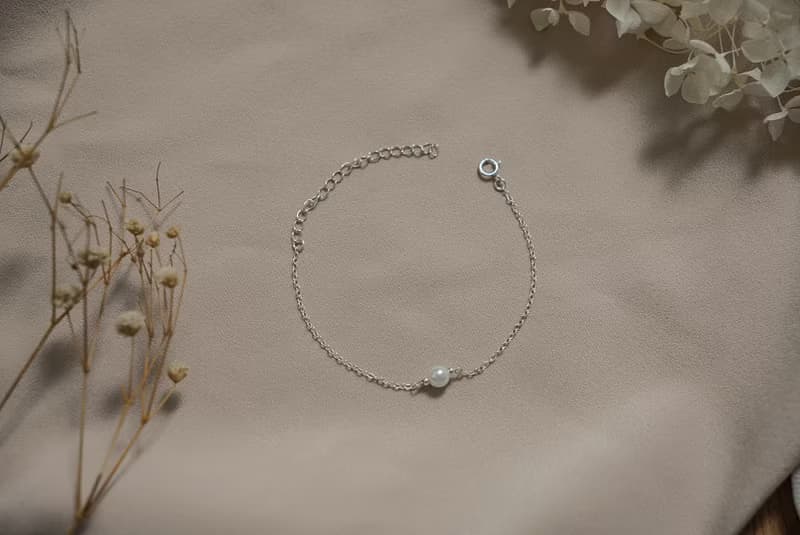 SV925/14KGF 正圓強光 小珍珠手鍊/腳鍊 Swarovski
