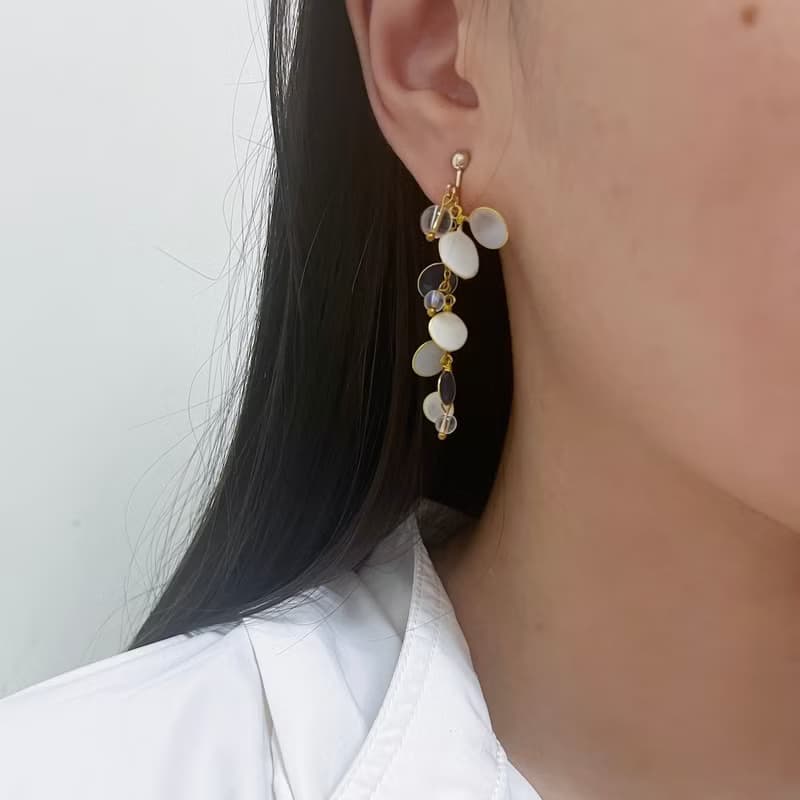 放滿冰塊的蘇打汽水/手工耳環/無痛耳夾/樹脂耳環/禮物