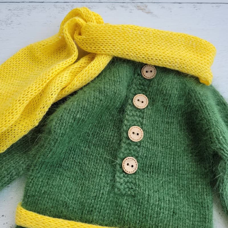 Little Prince outfit, Scarf/ romper/ belt. Newborn photo props