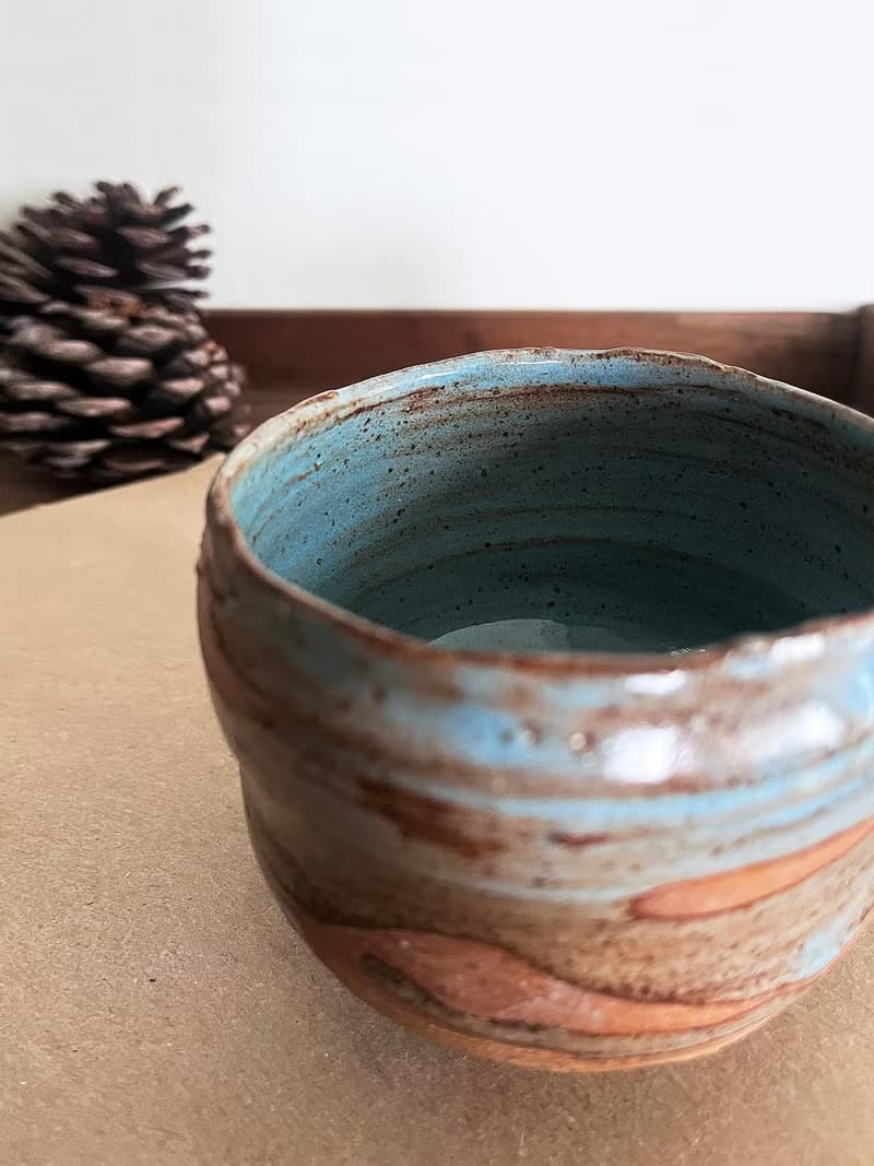 冷藍 茶碗 陶碗 零三 | 陶器皿