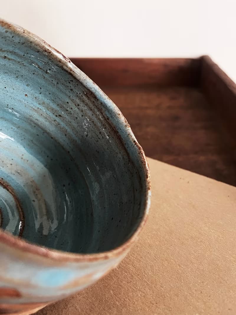 冷藍 茶碗 陶碗 零三 | 陶器皿