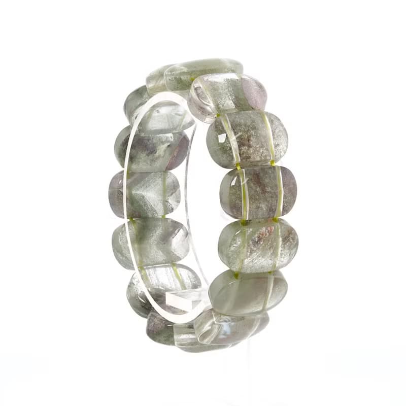 寶麗金珠寶-天然綠幽靈水晶手排